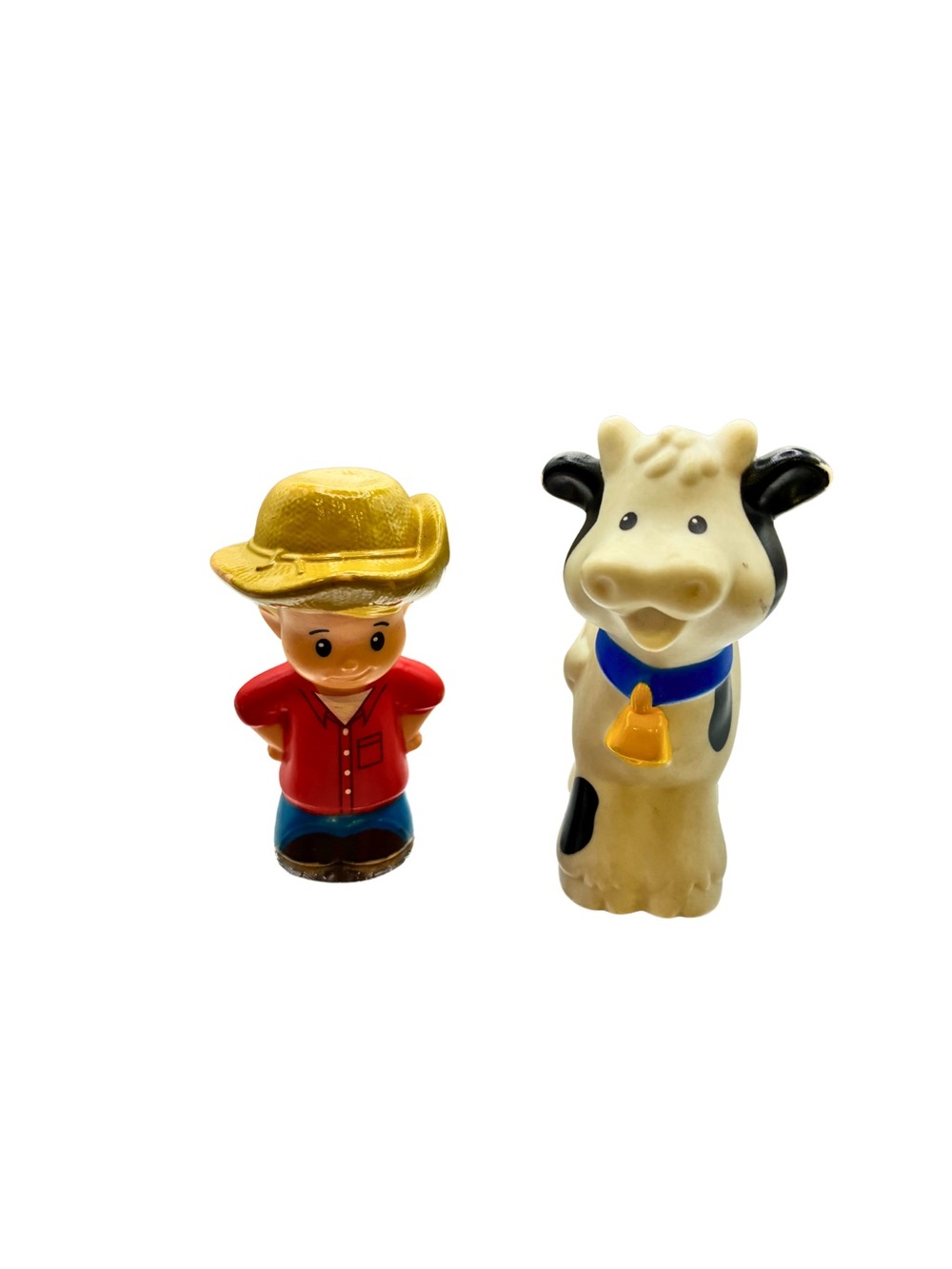 Fisher Price Little People X0018 Farmer Eddie & Cow Replacement Figures